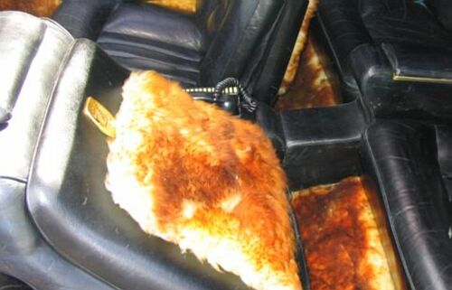 sheep-skin seat