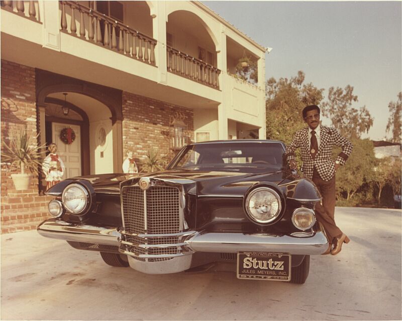 Sammy Davis with Stutz Blackhawk