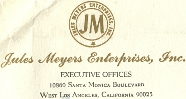 Jules Meyers' envelope