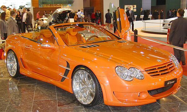 A dream in orange the Mercedes SL modified by FABDesign