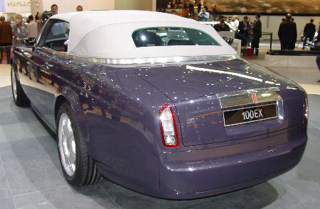 RollsRoyce concept car The 100EX is powered by a 9liter V16 engine with