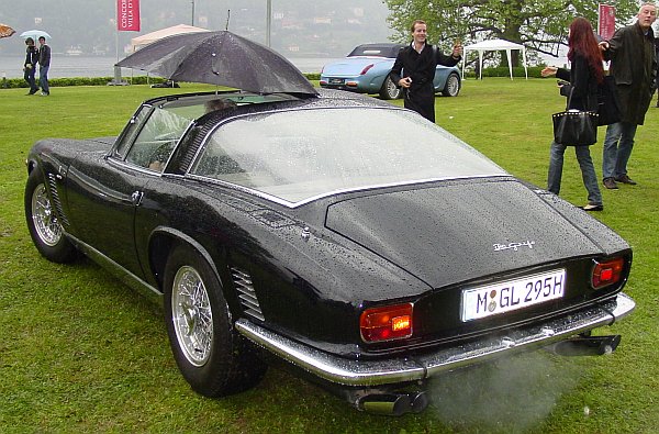 The owner of this rare targaversion of the Iso Grifo removed one