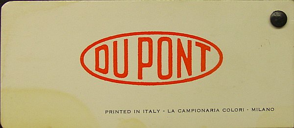Dupont color samples